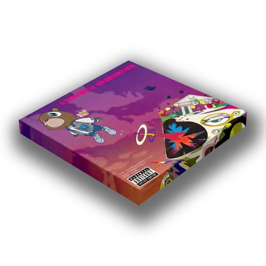 graduation - kanye west wooden canvas