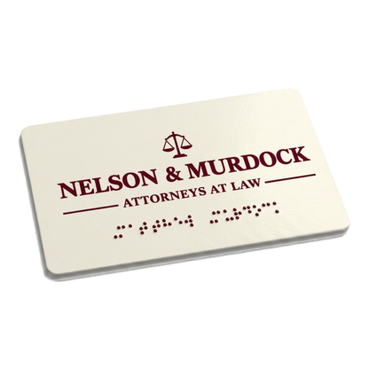 nelson murdock business card - daredevil | marvel