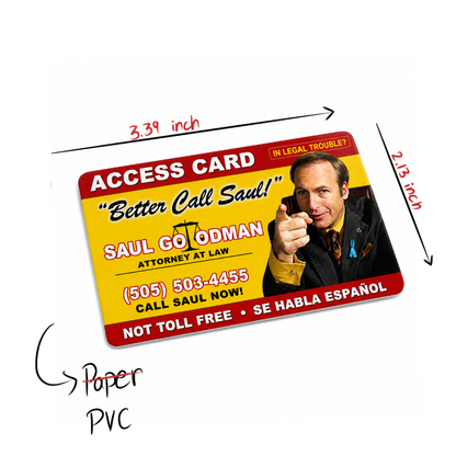 saul goodman business card - breaking bad