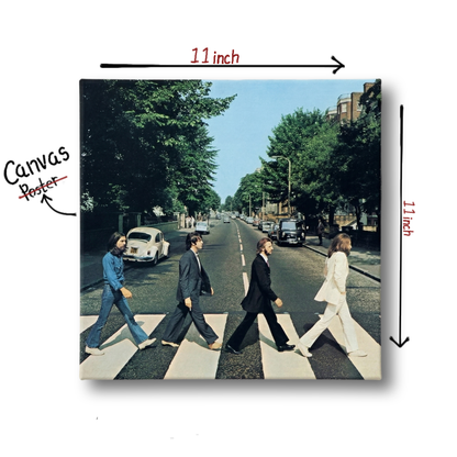 abbey road - the beatles wooden canvas