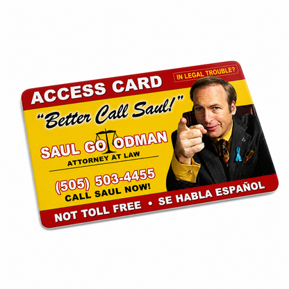 saul goodman business card - breaking bad