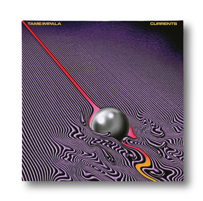 currents - tame impala wooden canvas