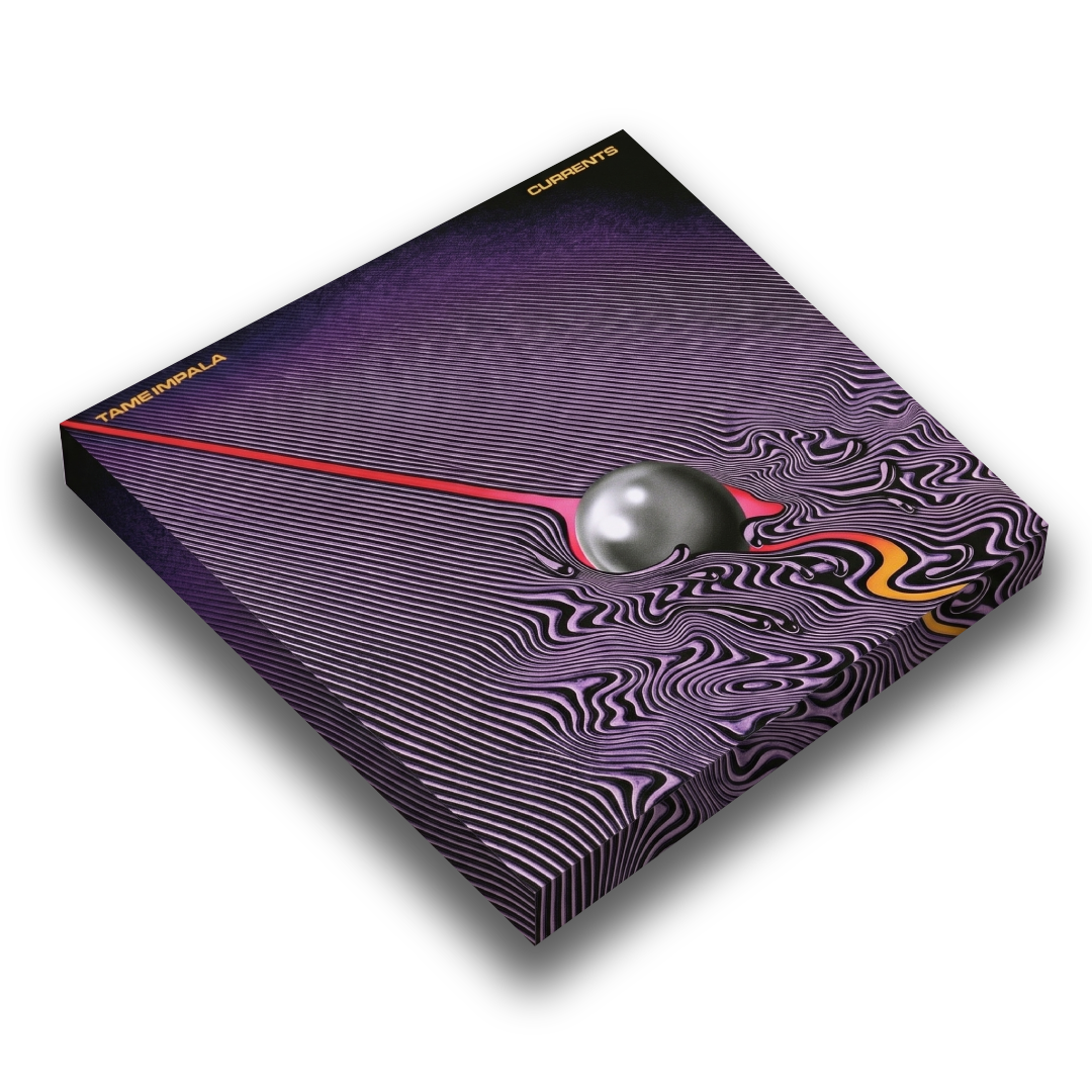 currents - tame impala wooden canvas