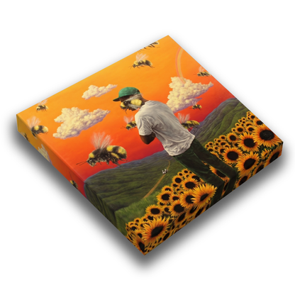 flower boy - tyler, the creator wooden canvas