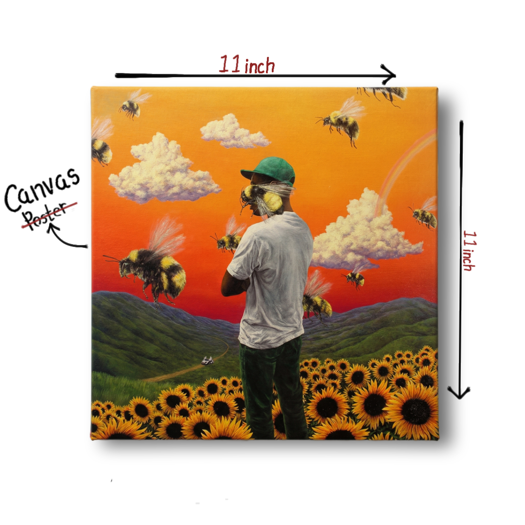 flower boy - tyler, the creator wooden canvas