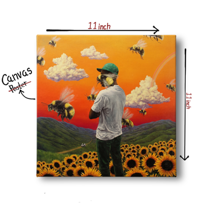 flower boy - tyler, the creator wooden canvas