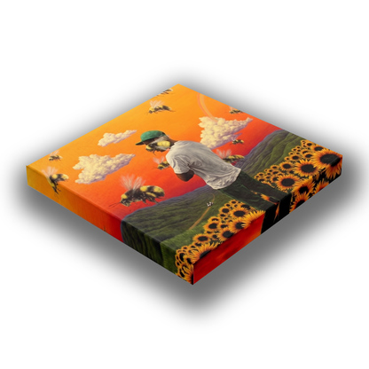 flower boy - tyler, the creator wooden canvas