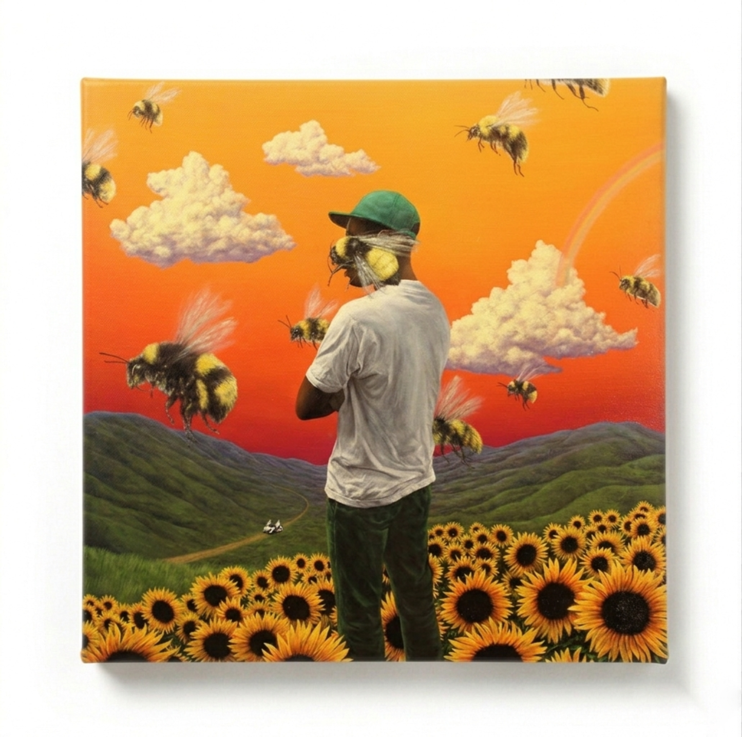 flower boy - tyler, the creator wooden canvas