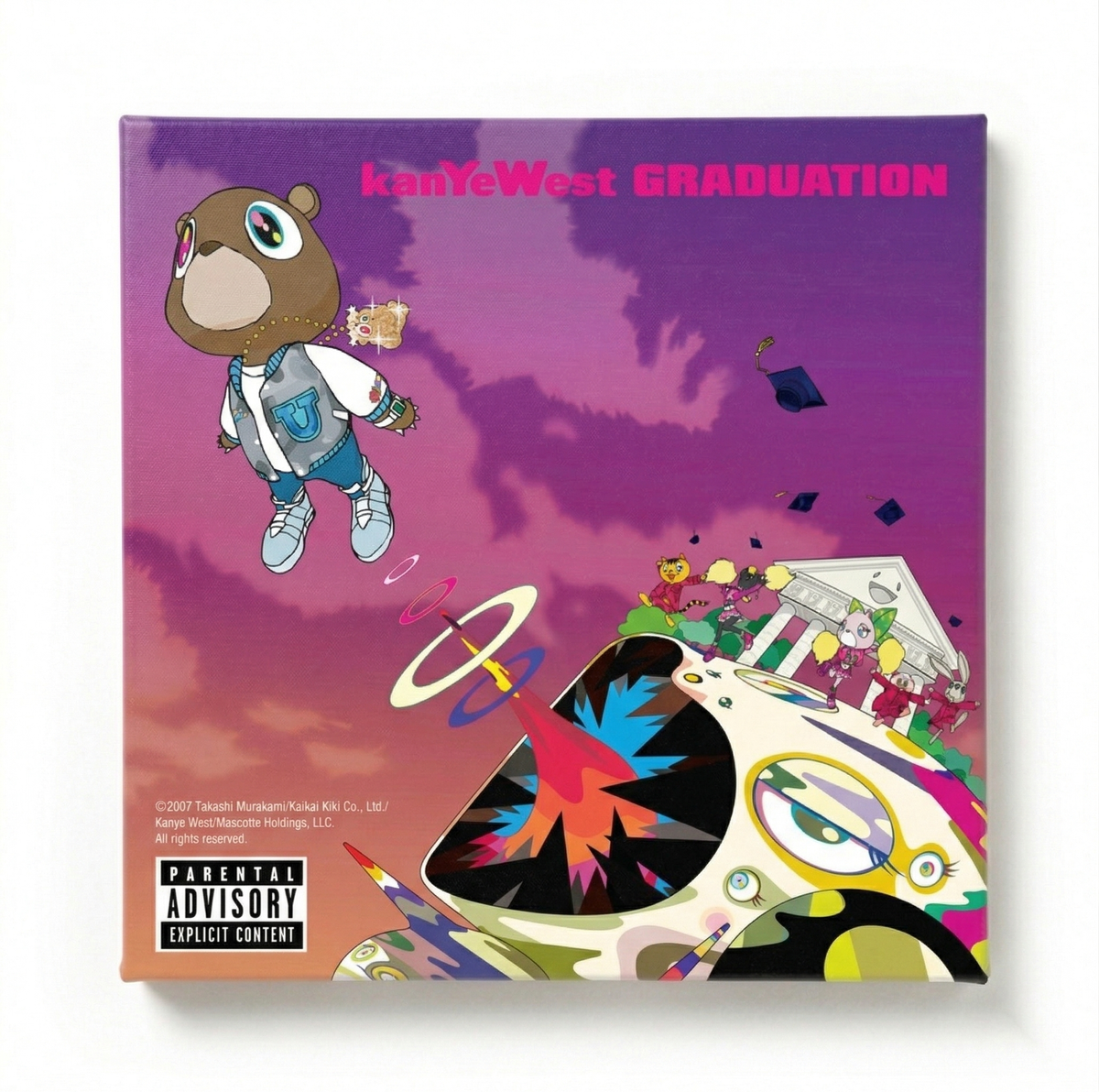 graduation - kanye west wooden canvas