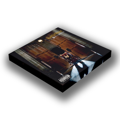 late registration - kanye west wooden canvas