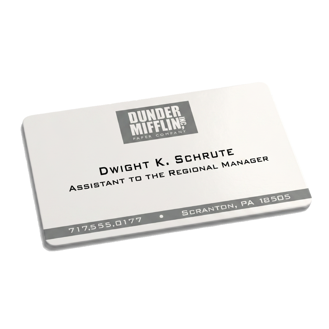 dwight schrute business card - the office