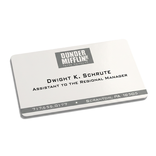 dwight schrute business card - the office